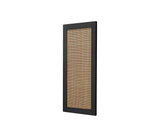 017 Rattan Door Large Size H67 W33 D1.2 Ash Black Stained