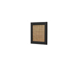 018 Door Rattan Small Dimensions H33 W33 D1.2 Ash Black Stained