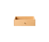 024 Drawer Small Dimensions H10 W33 D30 / 34.5 Beech