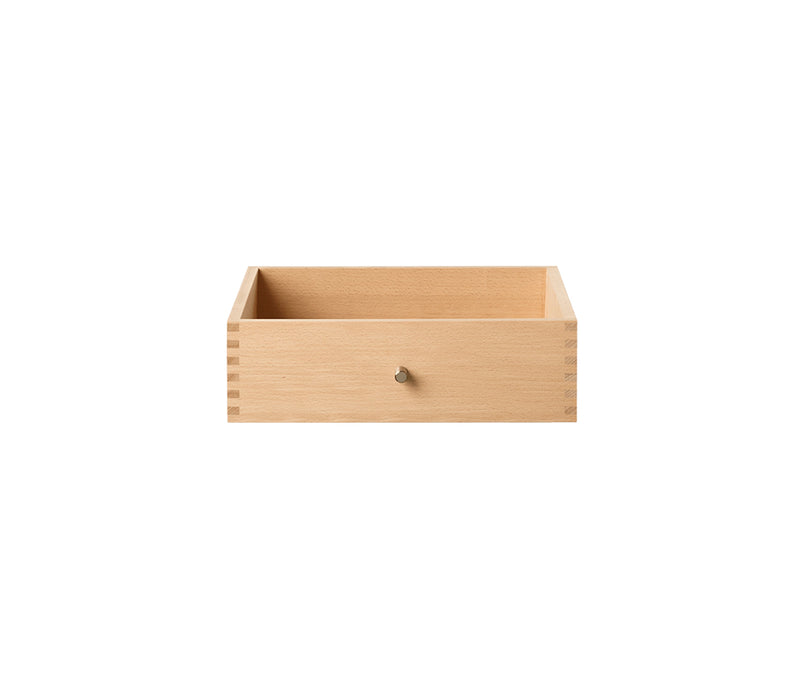 024 Drawer Small Dimensions H10 W33 D30 / 34.5 Beech
