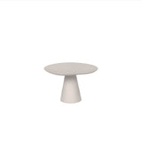 116 Table Cloud Side Table Low Cloudy Grey Ø70 Dimensions H44 W70 D70 Table top: Wood & Silk Laminate; Frame: Powder coated steel